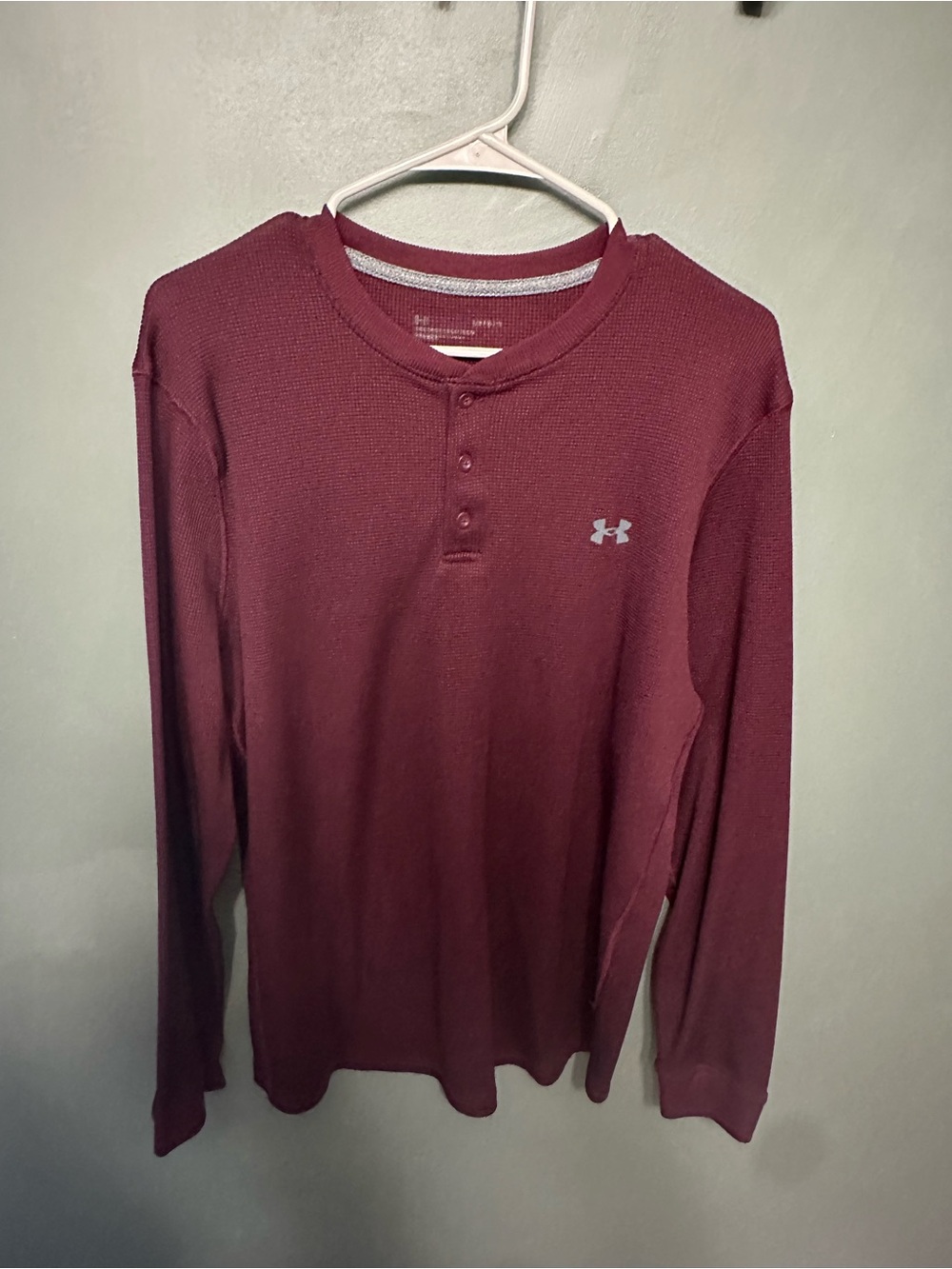Under Armour Men's Long-Sleeve Henley - Wine